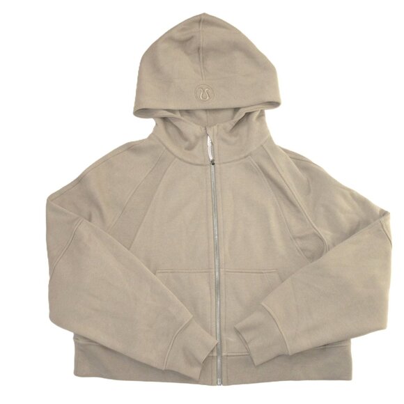 NWT Lululemon Scuba Oversized Full-Zip Hoodie in Sheer Oak Sweatshirt M/L - Picture 1 of 5